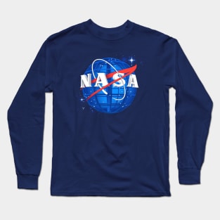 NASA LOGO 3D LATTICE Long Sleeve T-Shirt